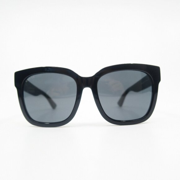 Gucci GG0034SAN 001 55mm Black Oversized Square New Women\'s Sunglasses. main image 7